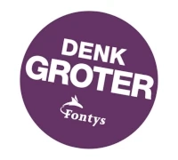 Logo Fontys Denk Groter
